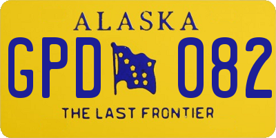 AK license plate GPD082