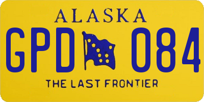 AK license plate GPD084