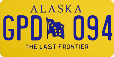 AK license plate GPD094