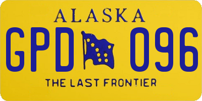 AK license plate GPD096