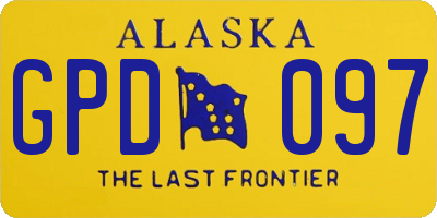 AK license plate GPD097
