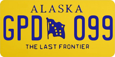 AK license plate GPD099