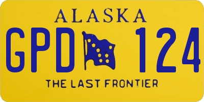 AK license plate GPD124