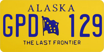 AK license plate GPD129