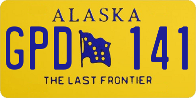 AK license plate GPD141