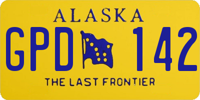 AK license plate GPD142