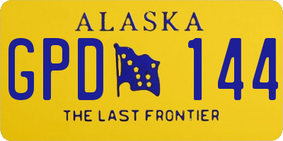 AK license plate GPD144