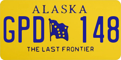AK license plate GPD148