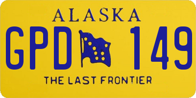 AK license plate GPD149