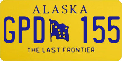 AK license plate GPD155