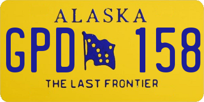 AK license plate GPD158