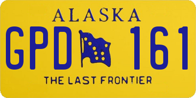 AK license plate GPD161