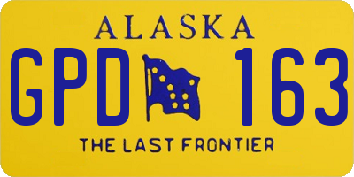 AK license plate GPD163