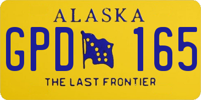 AK license plate GPD165