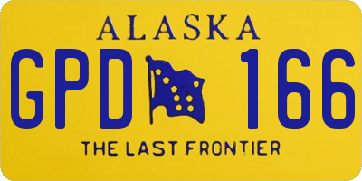 AK license plate GPD166