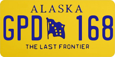 AK license plate GPD168