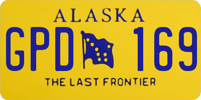 AK license plate GPD169