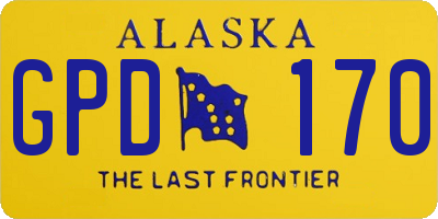 AK license plate GPD170