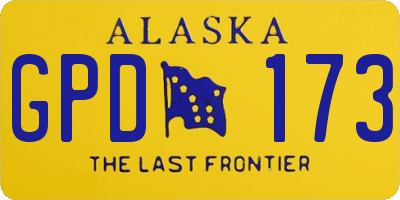 AK license plate GPD173