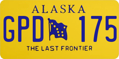 AK license plate GPD175