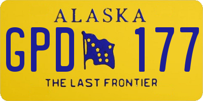 AK license plate GPD177