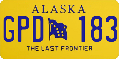 AK license plate GPD183
