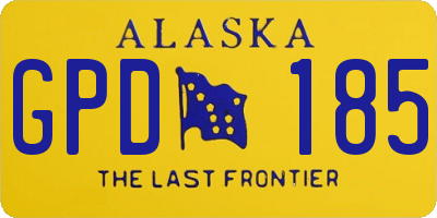 AK license plate GPD185