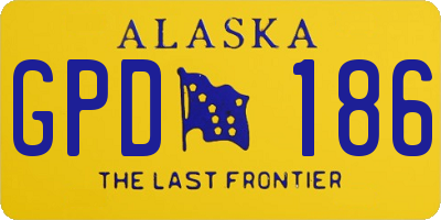 AK license plate GPD186