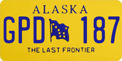 AK license plate GPD187
