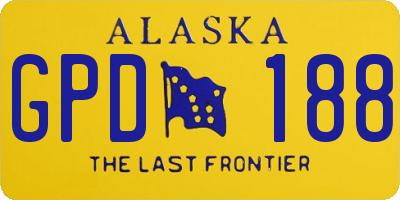 AK license plate GPD188