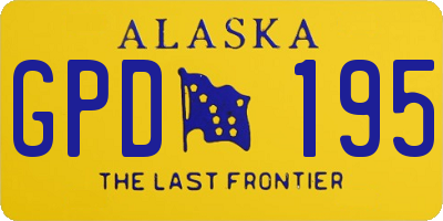 AK license plate GPD195