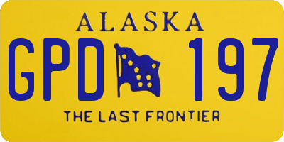 AK license plate GPD197