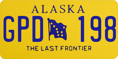 AK license plate GPD198