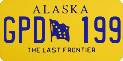 AK license plate GPD199