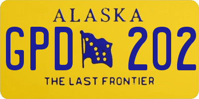 AK license plate GPD202