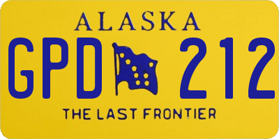 AK license plate GPD212