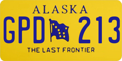 AK license plate GPD213