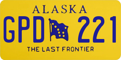 AK license plate GPD221