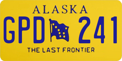 AK license plate GPD241