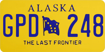 AK license plate GPD248