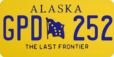 AK license plate GPD252