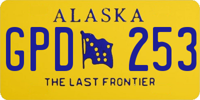AK license plate GPD253