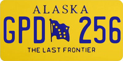 AK license plate GPD256