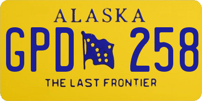 AK license plate GPD258
