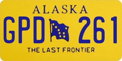 AK license plate GPD261