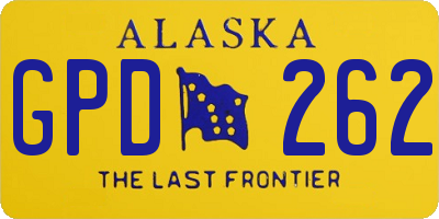 AK license plate GPD262