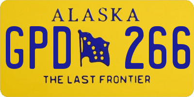 AK license plate GPD266