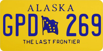 AK license plate GPD269