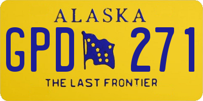 AK license plate GPD271