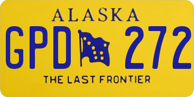 AK license plate GPD272